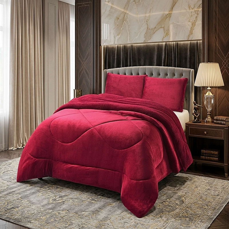 COBERTOR DE INVERNO PLUSH CON CHIPORRO CS 2 PLAZAS BURDEO - 1