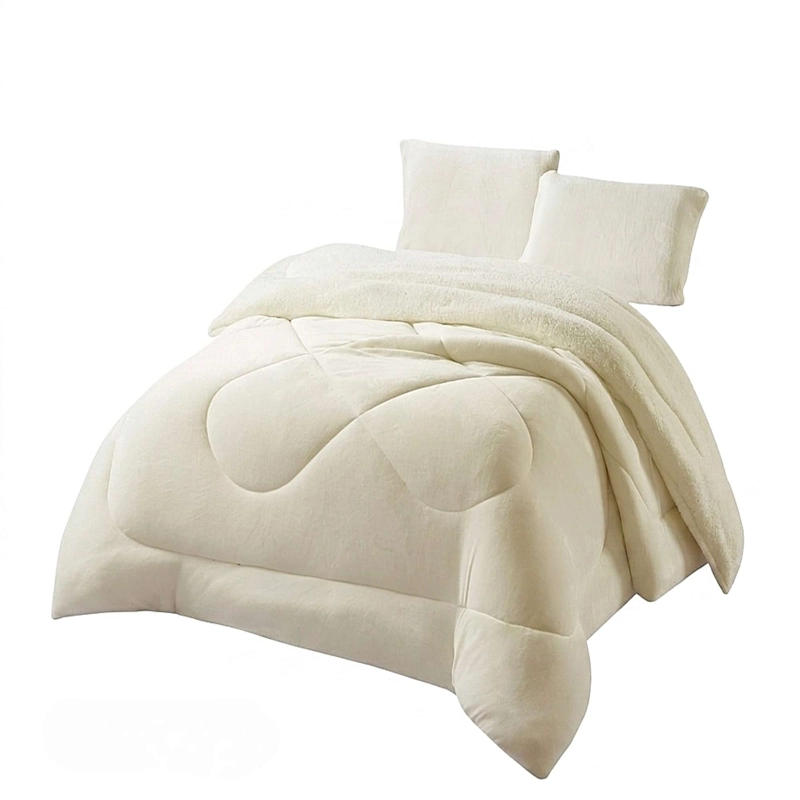 COBERTOR DE INVERNO PLUSH CON CHIPORRO CS PLAZA Y MEDIA BLANCO INVIERNO - 4