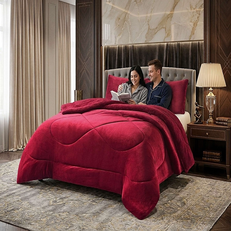 COBERTOR DE INVERNO PLUSH CON CHIPORRO CS KING BURDEO - 4