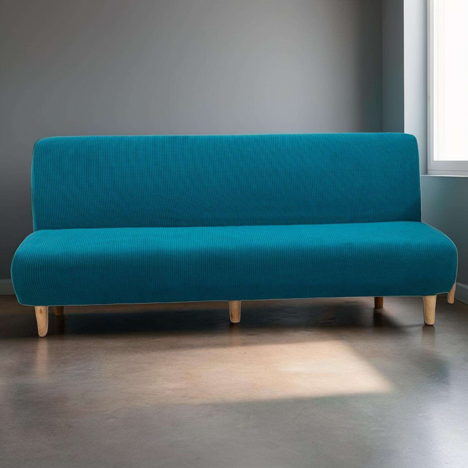 FUNDA DE FUTON CUADRILLE TURQUESA - 3