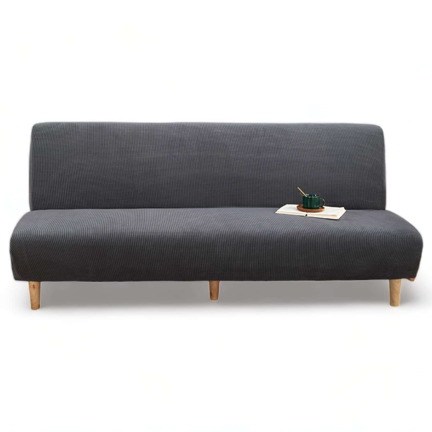FUNDA DE FUTON CUADRILLE GRIS - 1