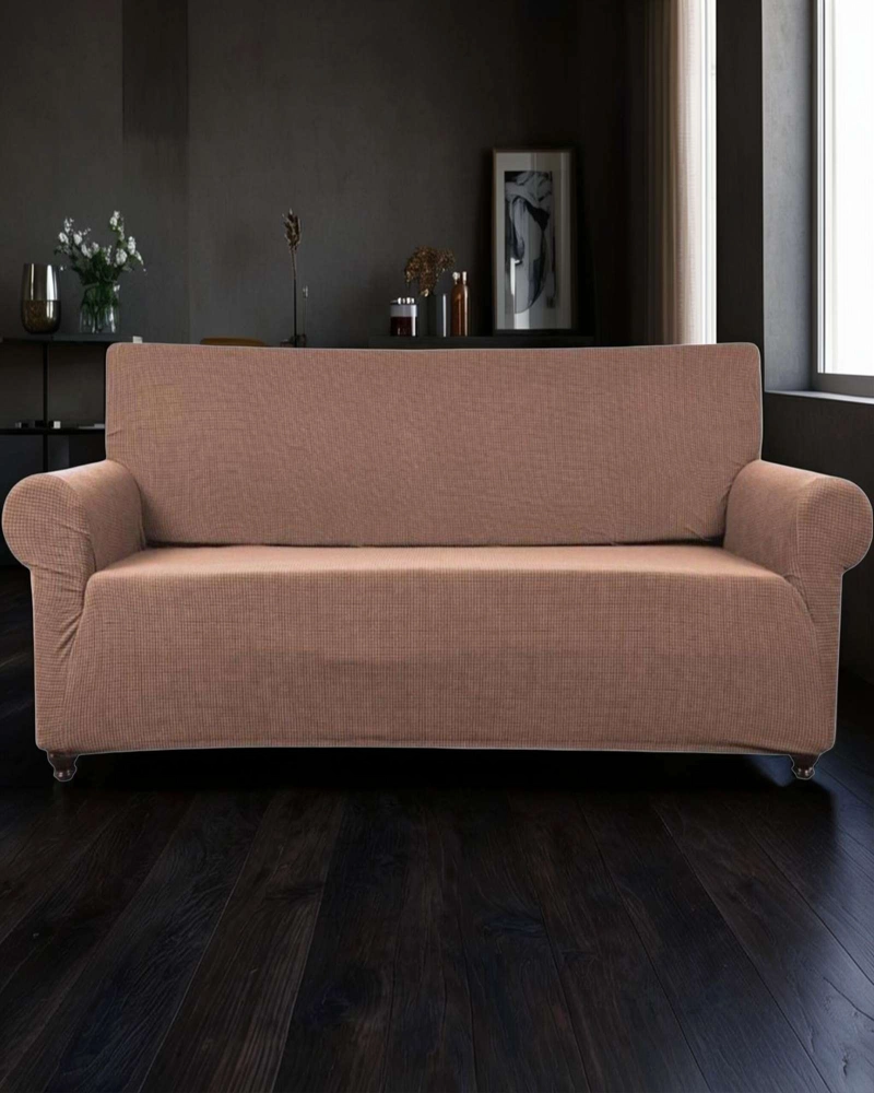 FUNDA DE SILLON 3 CUERPOS CUADRILLE CAFE - 3