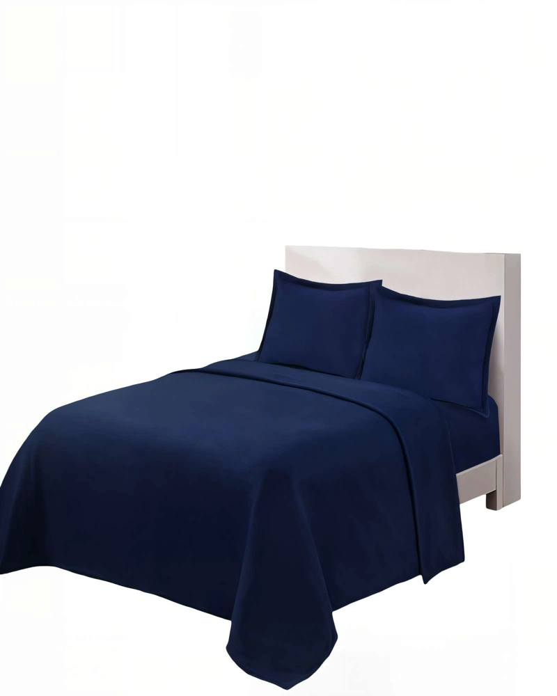SABANA POLAR PREMIUM KING  COLOR AZUL OSCURO - 2
