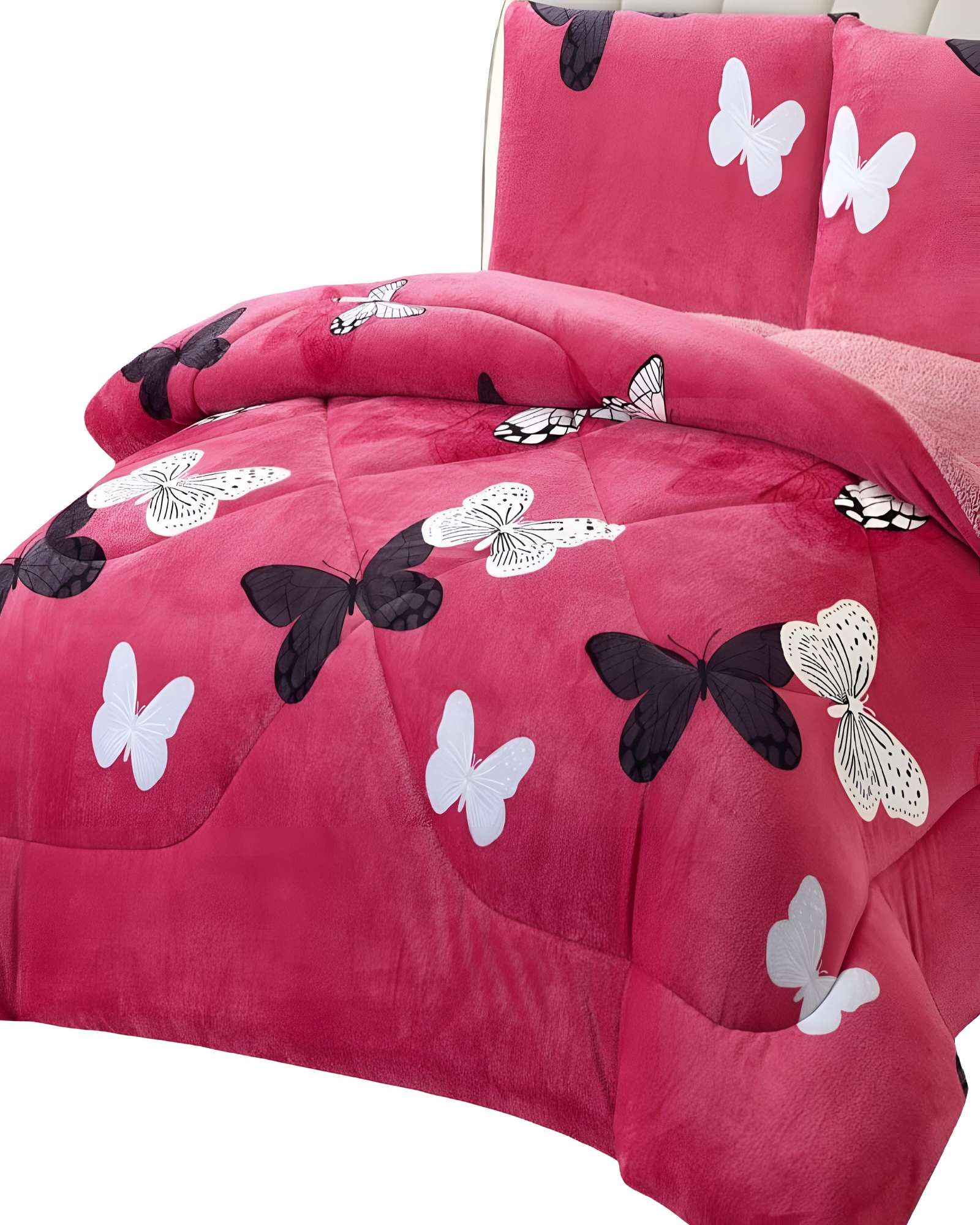 COBERTOR PLUSH CON CHIPORRO 2 PLAZAS 230X250CM ROSA C17 - 2