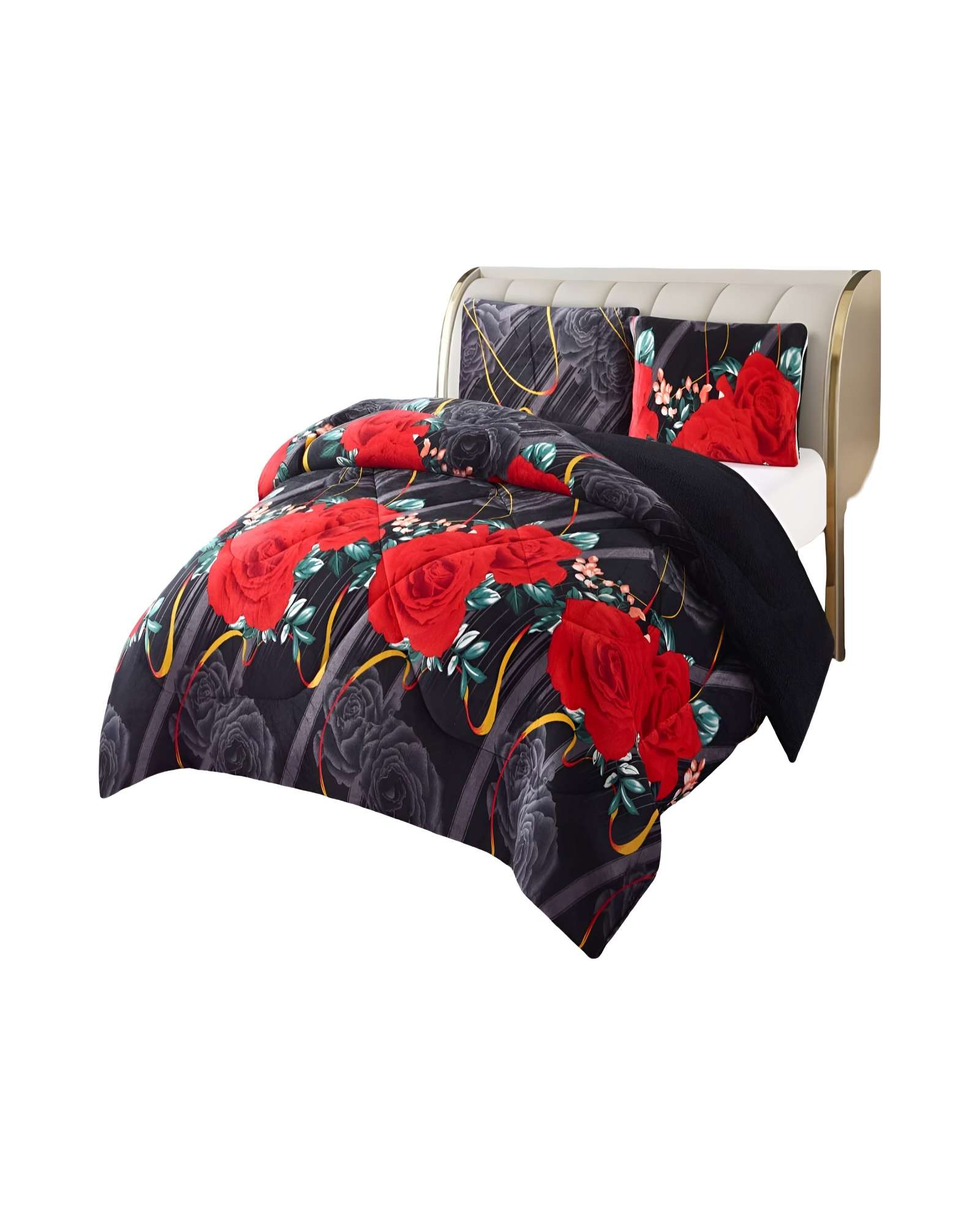 COBERTOR PLUSH CON CHIPORRO 2 PLAZAS 230X250CM NEGRO C16 - 1