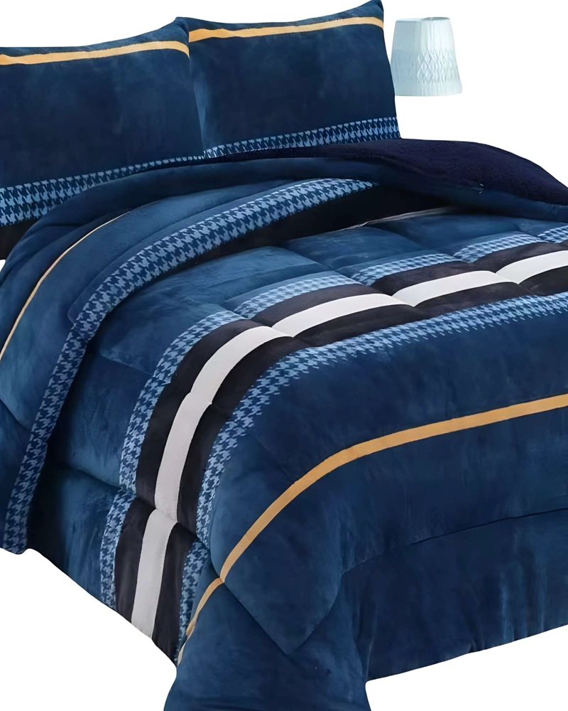 COBERTOR CON CHIPORRO 2 PLAZAS 230X250CM AZUL M B11 - 2