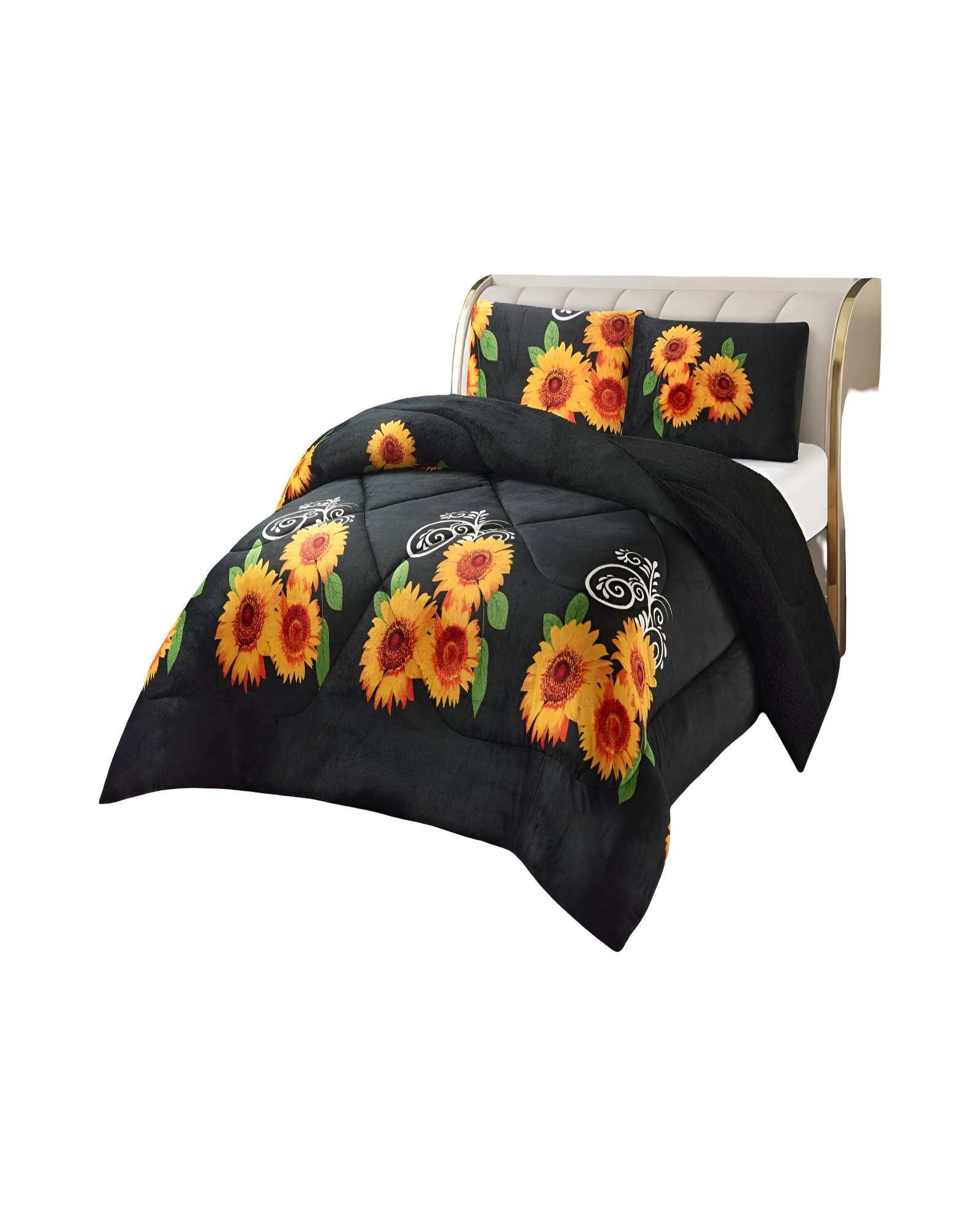 COBERTOR PLUSH CON CHIPORRO 2 PLAZAS 230X250CM NEGRO C10 - 1