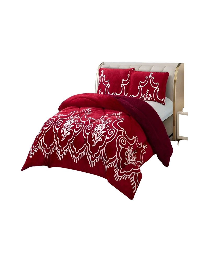 COBERTOR PLUSH CON CHIPORRO 2 PLAZAS 230X250CM BURDEO C7 - 1