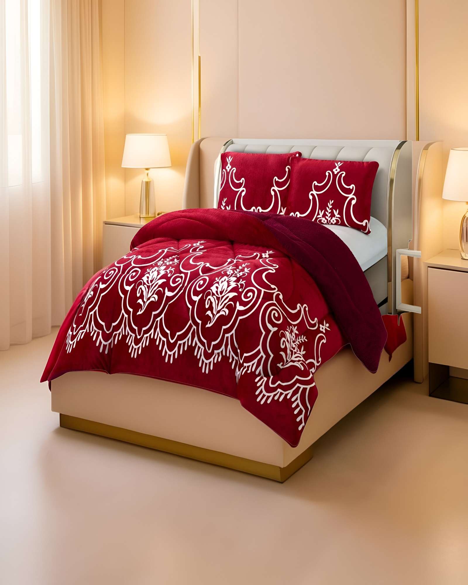 COBERTOR PLUSH CON CHIPORRO 2 PLAZAS 230X250CM BURDEO C7 - 3