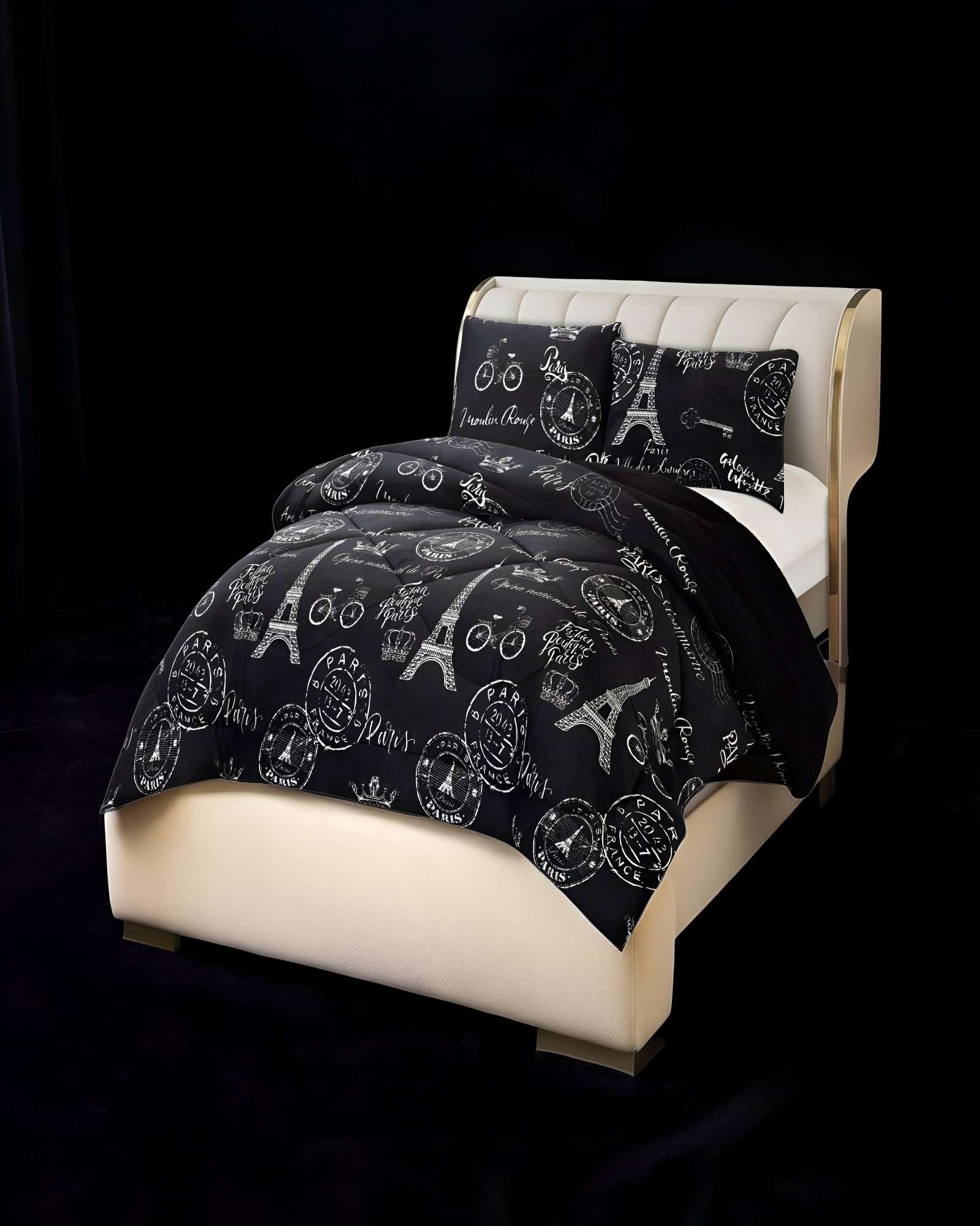 COBERTOR PLUSH CON CHIPORRO PLAZA Y MEDIA 180X200CM NEGRO C11 - 3