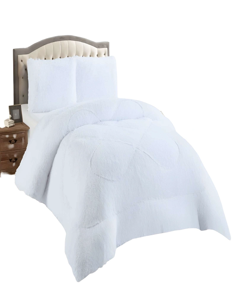 COBERTORES DE PELUDOS CON CHIPORRO 2 PLAZAS 230X250CM BLANCO - 2