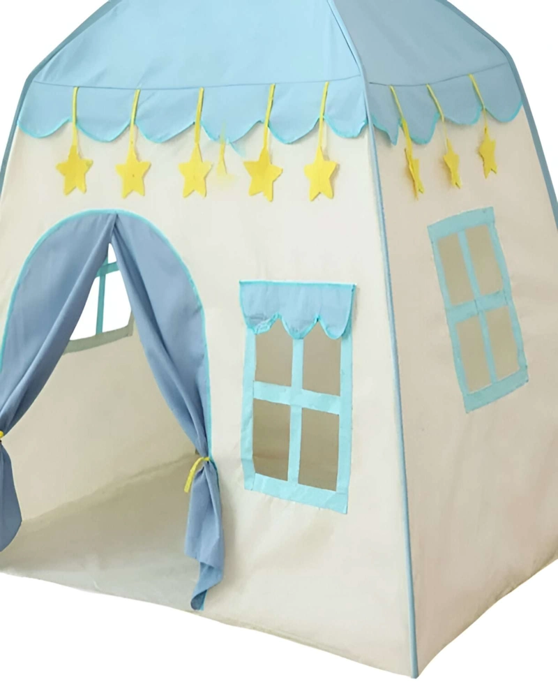 CARPA DE NIÑO CON FORMA DE CASA CELESTE - 2