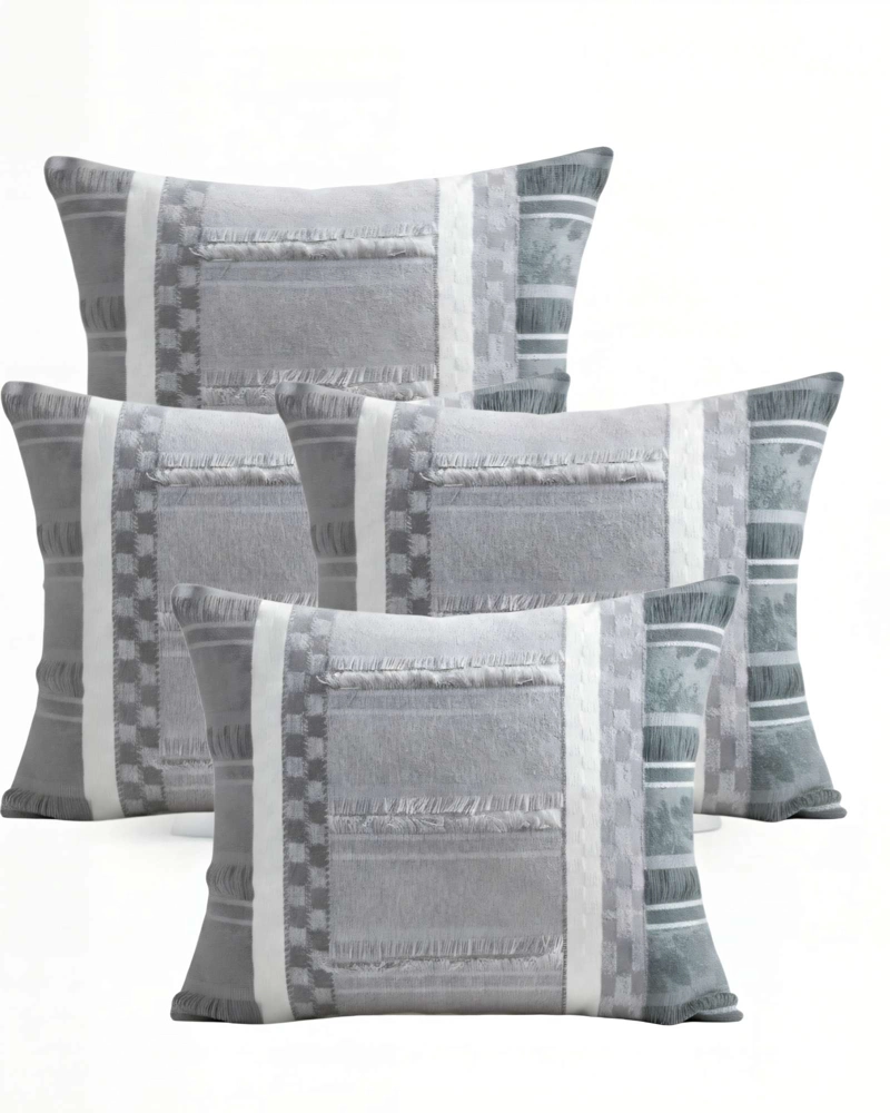 PACK DE 4 FUNDAS DE COJIN 45CMX45CM EMPALME ROMBO 1 - 1