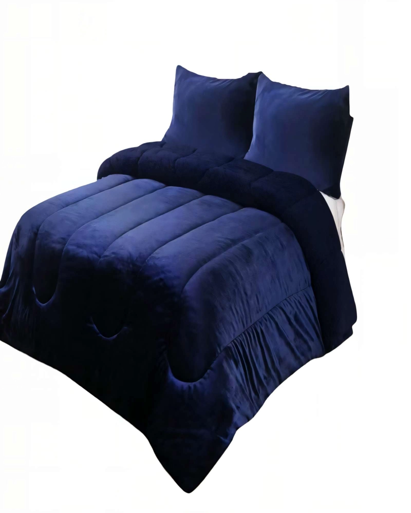 PLUMON CHIPORRO DE INVIERNO PREMIUM PLAZA Y MEDIA COLOR AZUL - 1