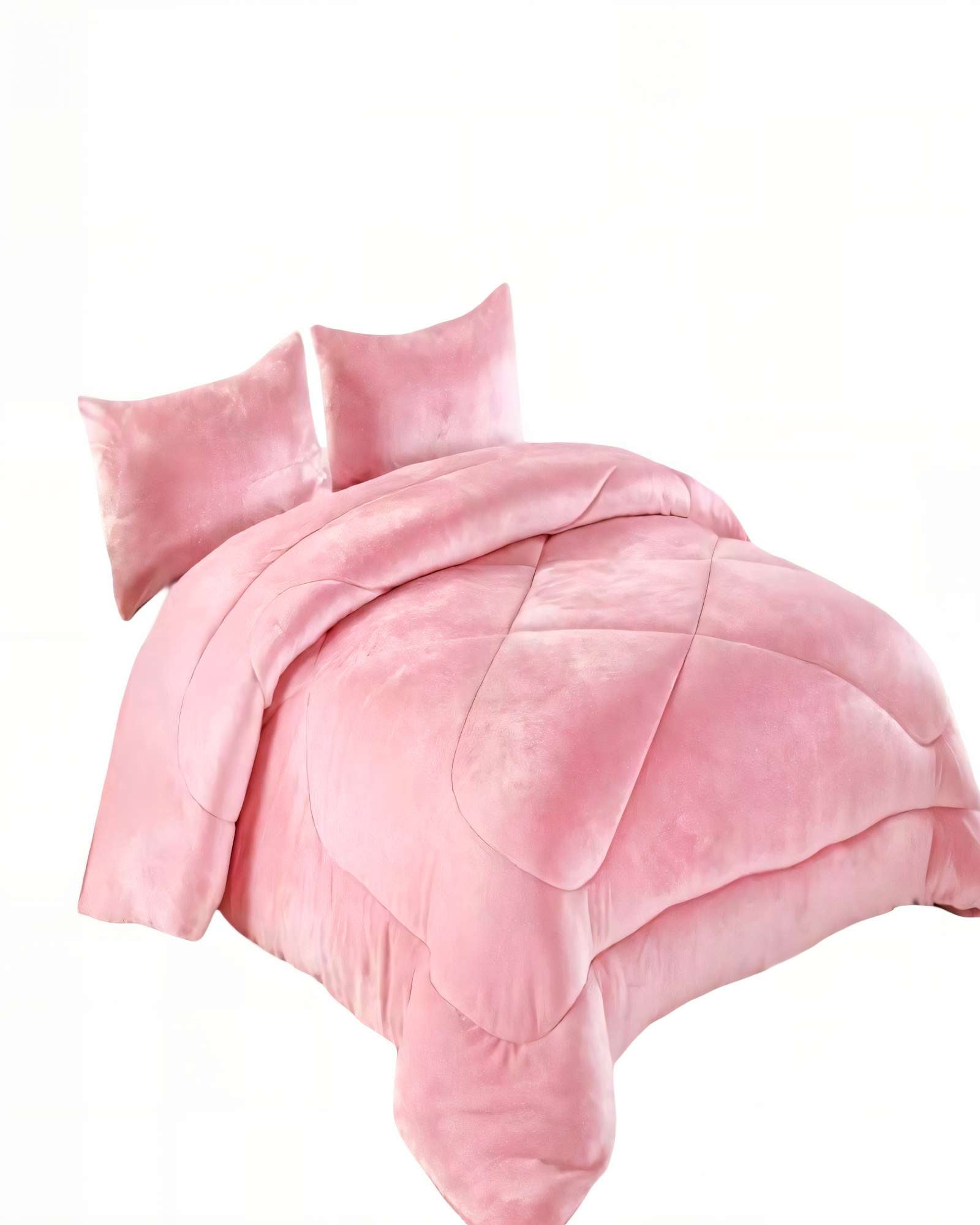 PLUMON CHIPORRO DE INVIERNO PREMIUM PLAZA Y MEDIA COLOR ROSADO - 1