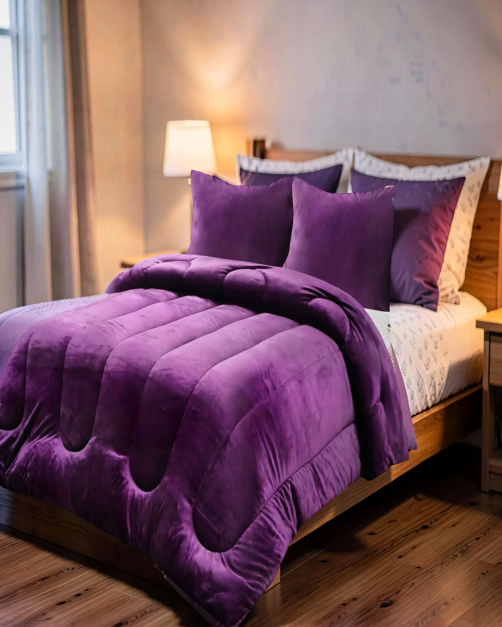 PLUMON CHIPORRO DE INVIERNO PREMIUM KING   COLOR MORADO - 4