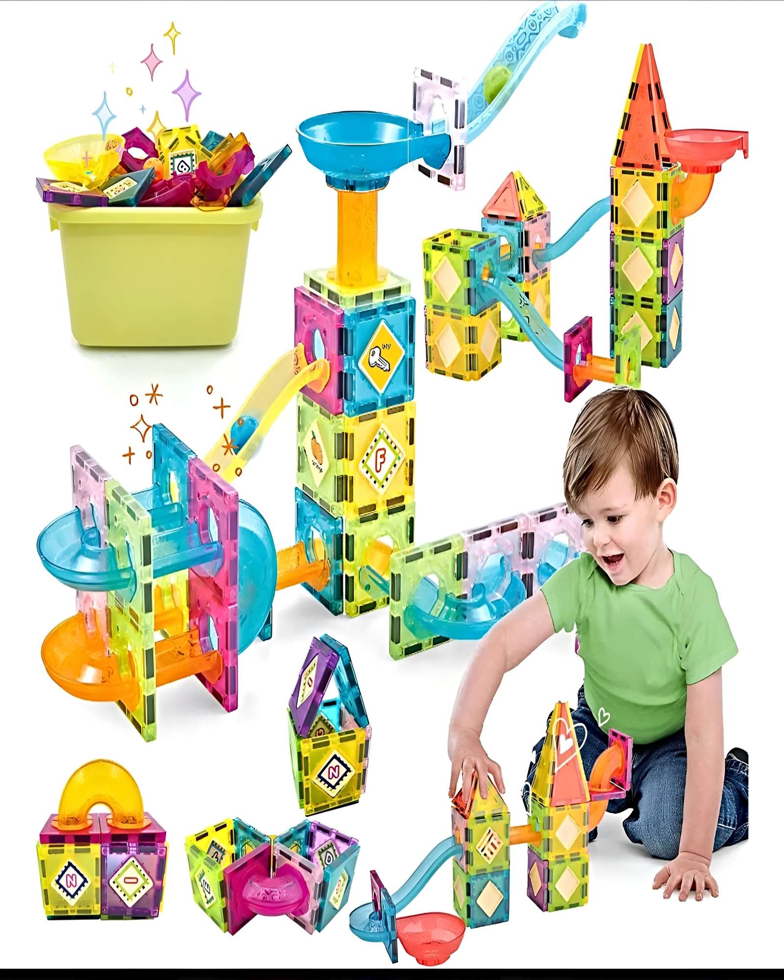 SET DE BLOCK MAGNETICO DE 64 PIEZAS - 4
