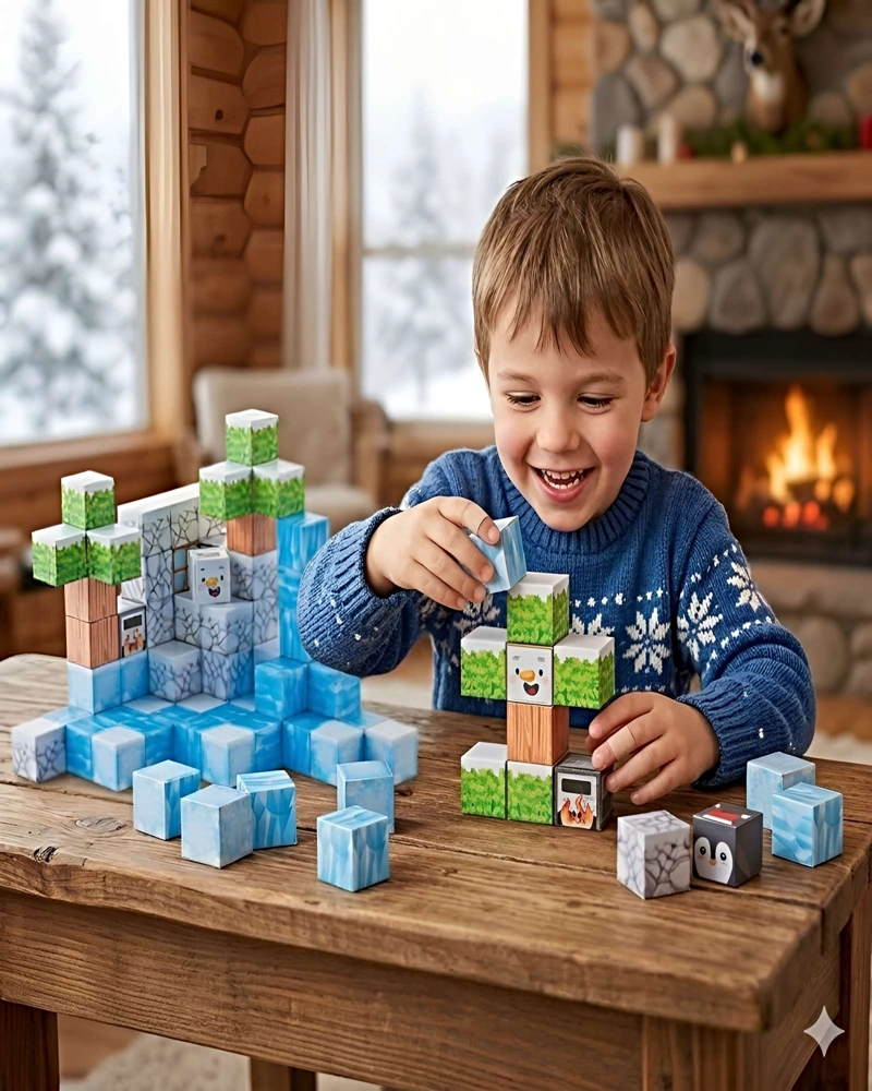 JUGUETE CUBO MAGNETICO 66 PIEZAS - 6