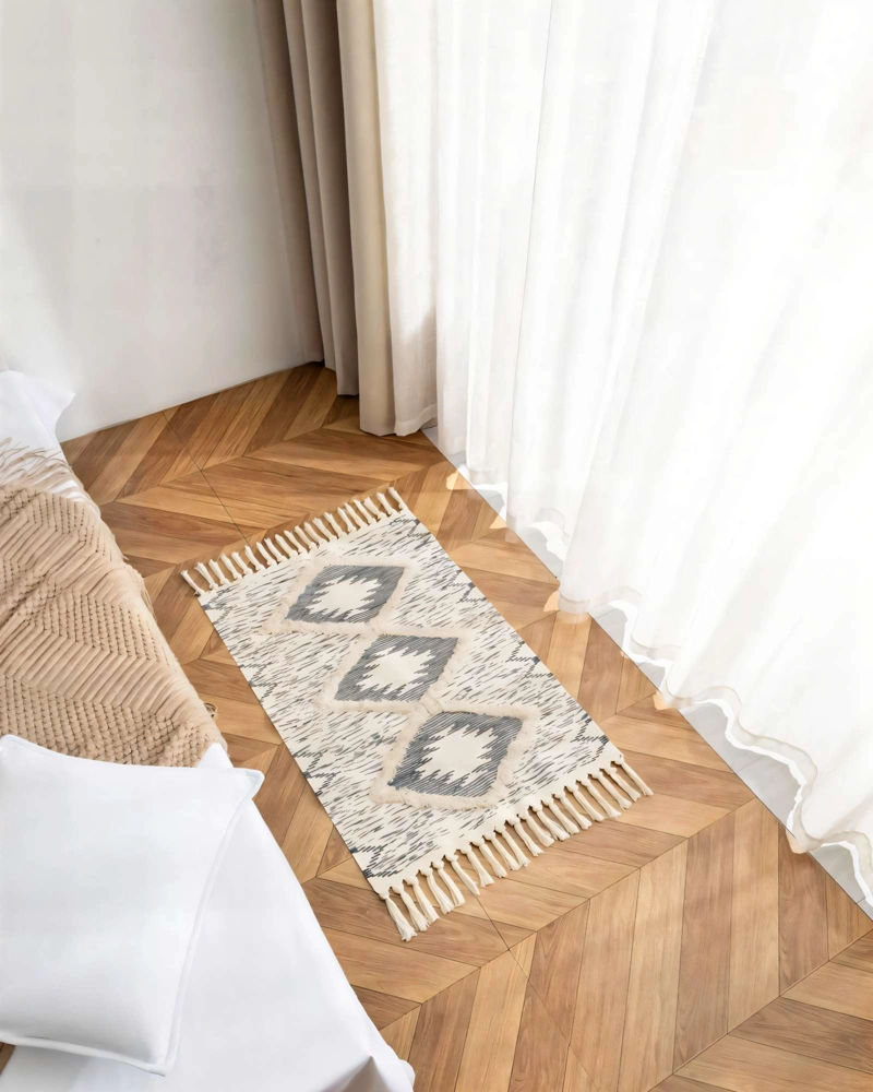 ALFOMBRA BAJADAS DE CAMA BOHO DECORATIVAS 4 - 3