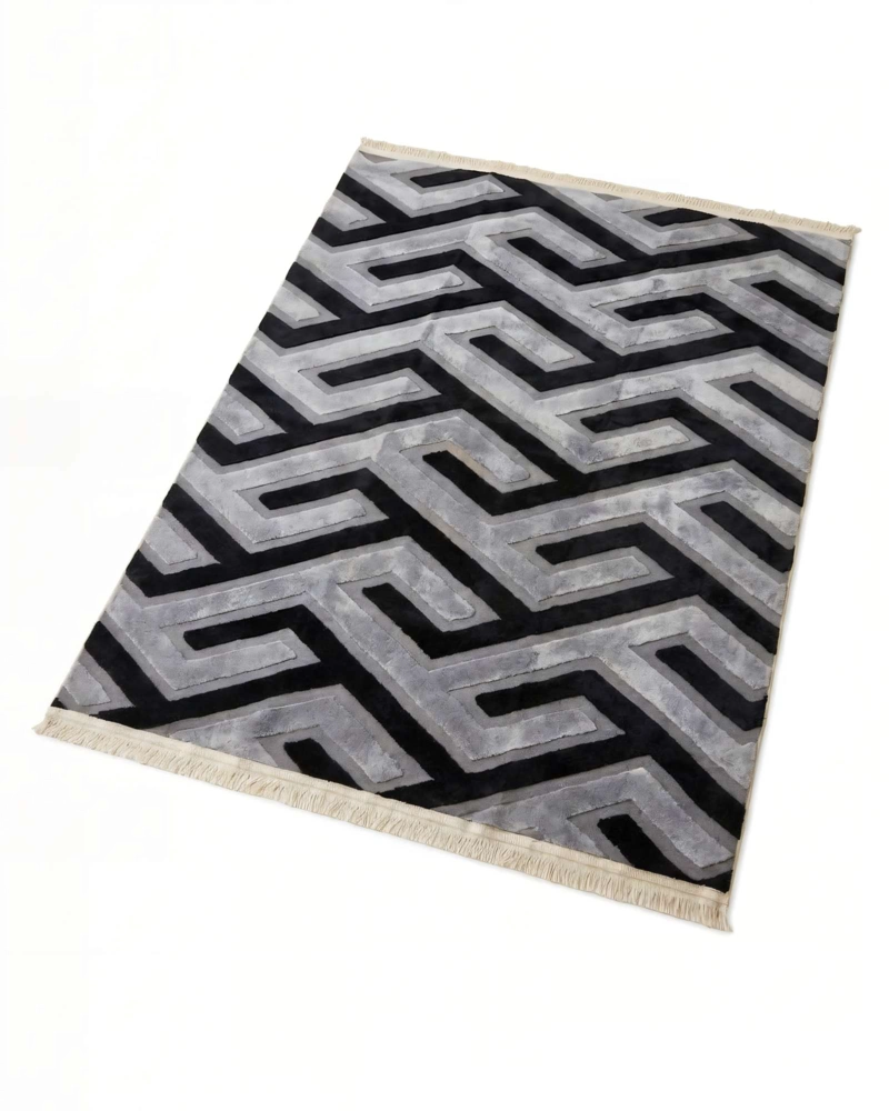 ALFOMBRA JACQUARD 200 X 240  DECORATIVA BICOLOR 5 - 2