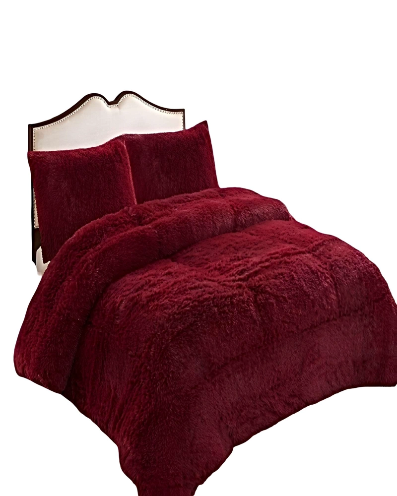 COBERTOR DE INVIERNO PELUDO KING 250X270CM BURDEO - 1