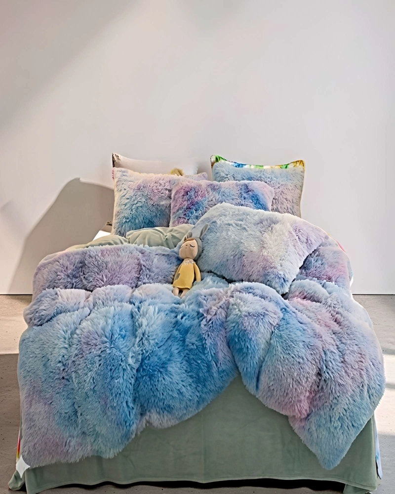 COBERTOR DE INVIERNO PELUDO 2 PLAZAS 230X250CM MULTICOLOR 2 - 3