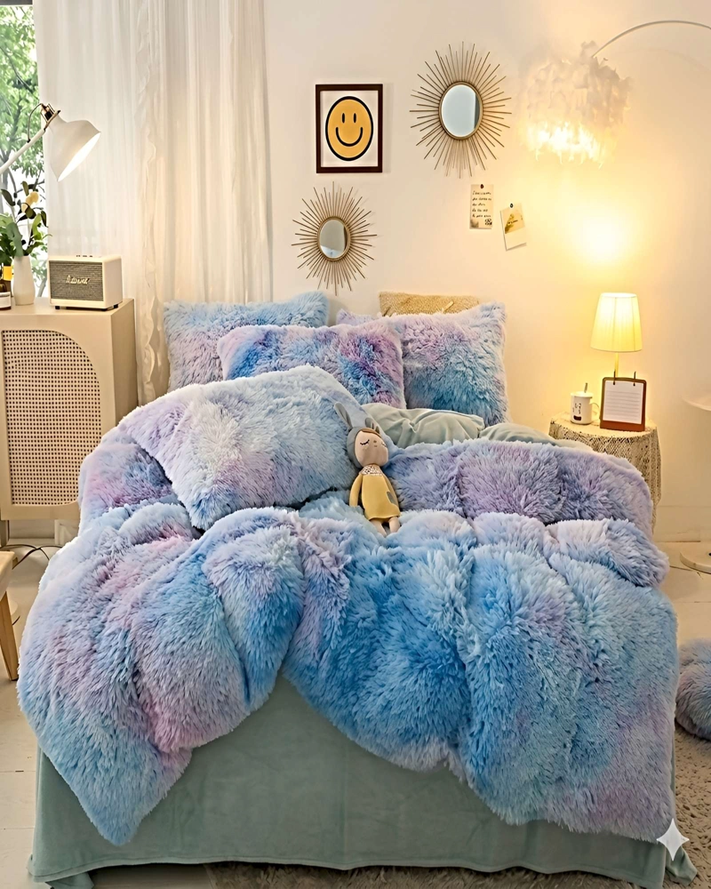 COBERTOR DE INVIERNO PELUDO 2 PLAZAS 230X250CM MULTICOLOR 2 - 4