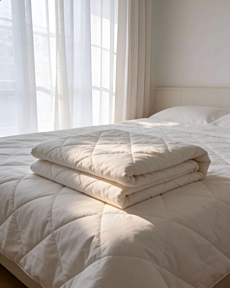 COBERTOR DE INVIERNO DELGADO 2 PLAZAS 230X250CM BLANCO - 3