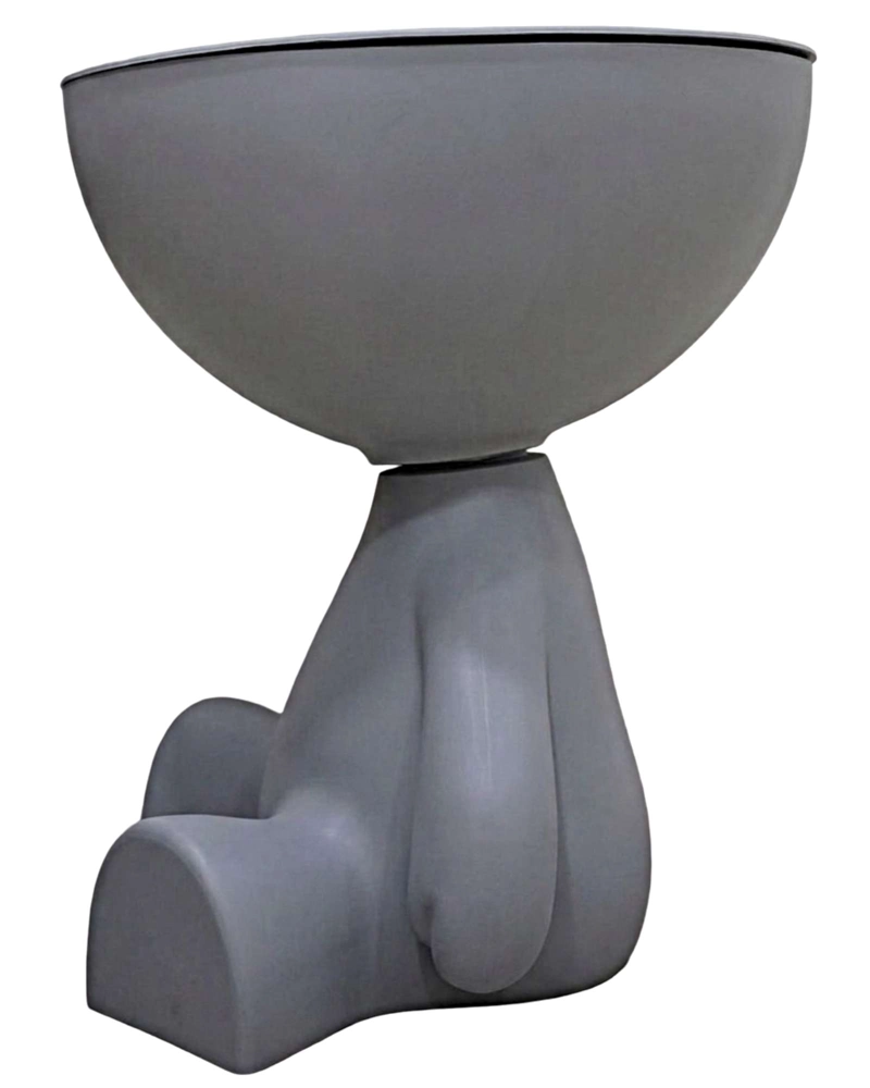 MESA DE ARRIMO ELEGANTE GRIS - 2