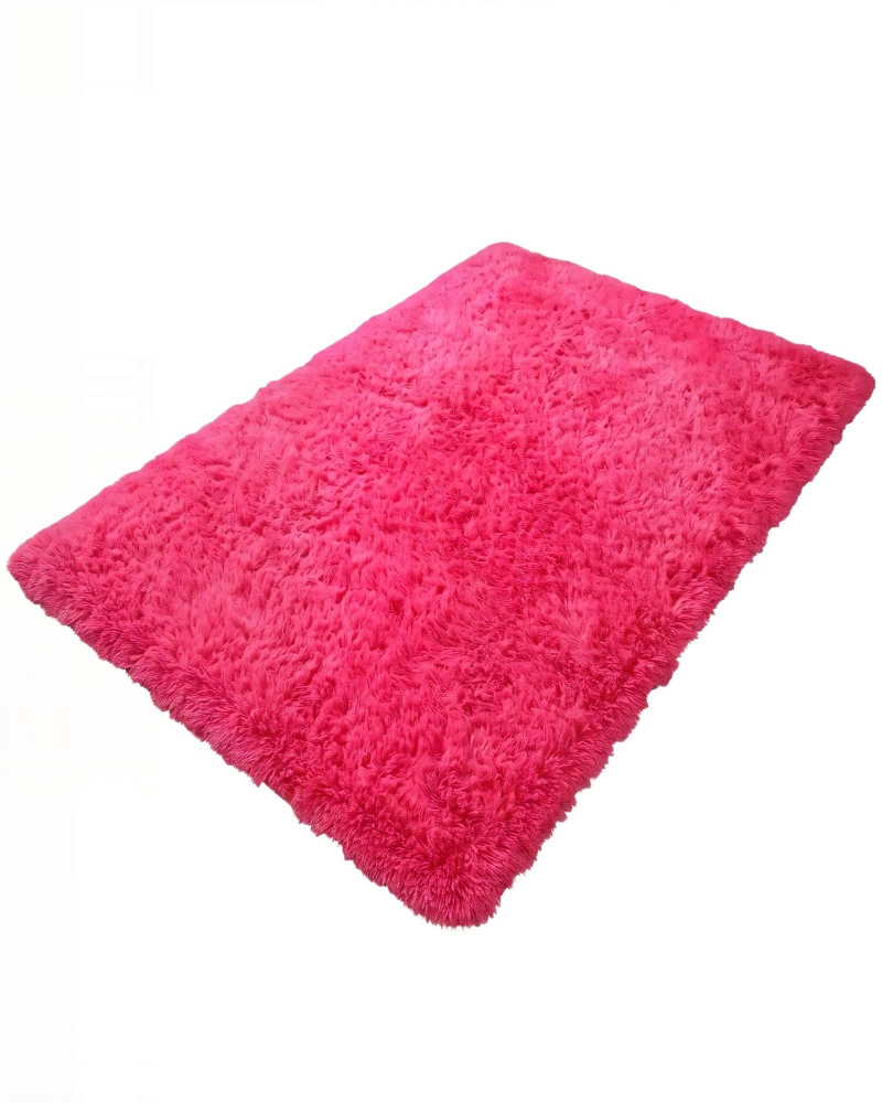 ALFOMBRA PELUDA 180X200 PREMIUM COLOR ROSA - 1