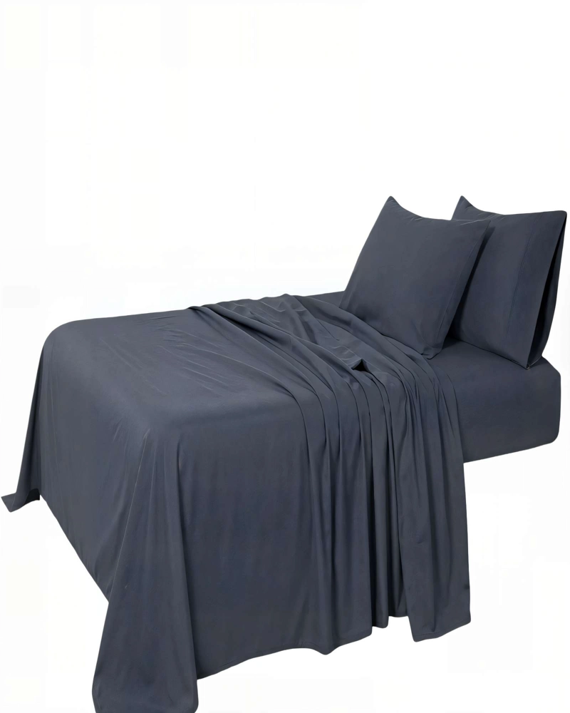 JUEGO DE SABANA 200 HILOS KING COLOR GRIS - 1