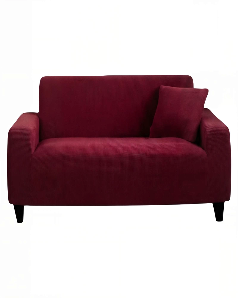 FUNDA PARA SILLON 3 CUERPOS CUADRUPLE COLOR BURDEO - 1