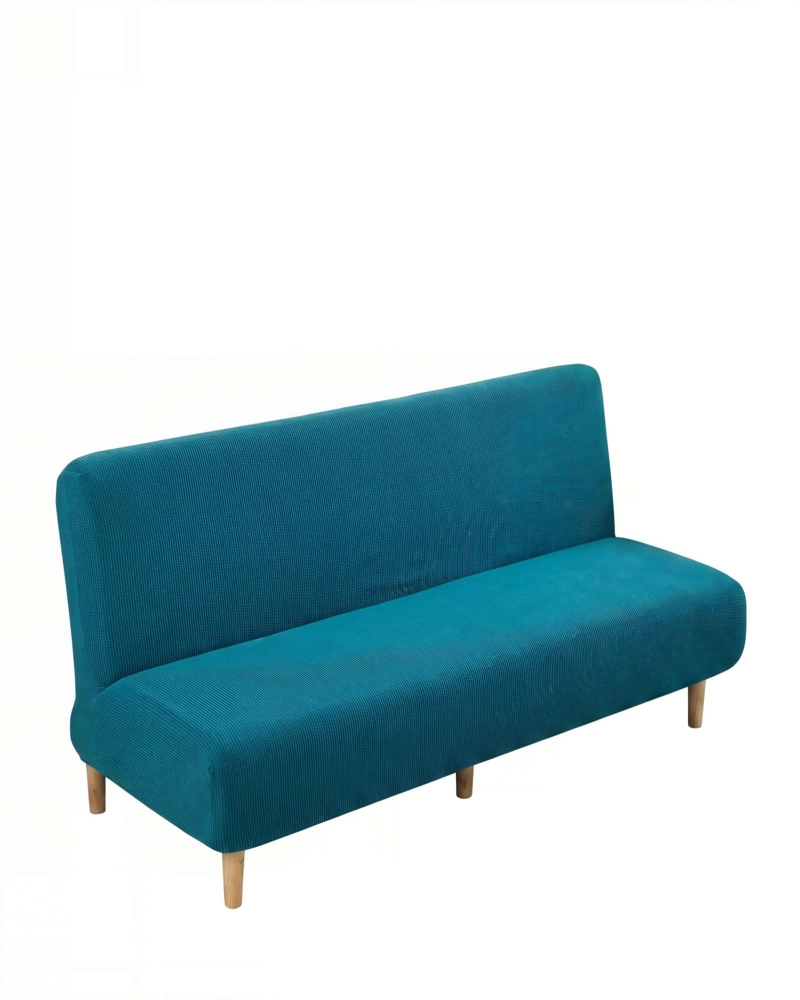FUNDA PARA SILLON FUTON CUADRILLE COLOR AZUL - 1