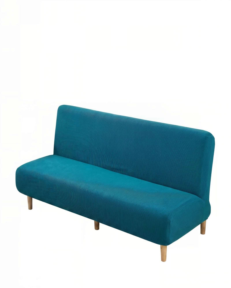 FUNDA PARA SILLON FUTON CUADRILLE COLOR AZUL - 2