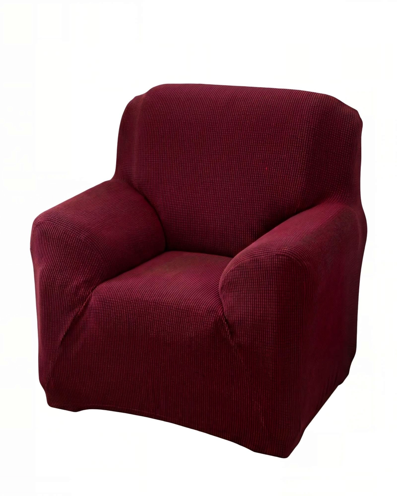 FUNDA PARA SILLON 1 CUERPO COLOR BURDEO - 1