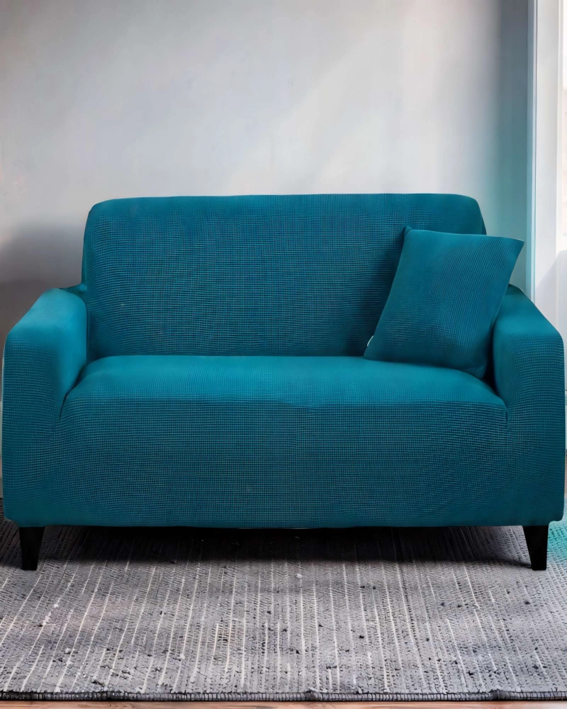 FUNDA PARA SILLON 3 CUERPOS CUADRUPLE COLOR AZUL - 3