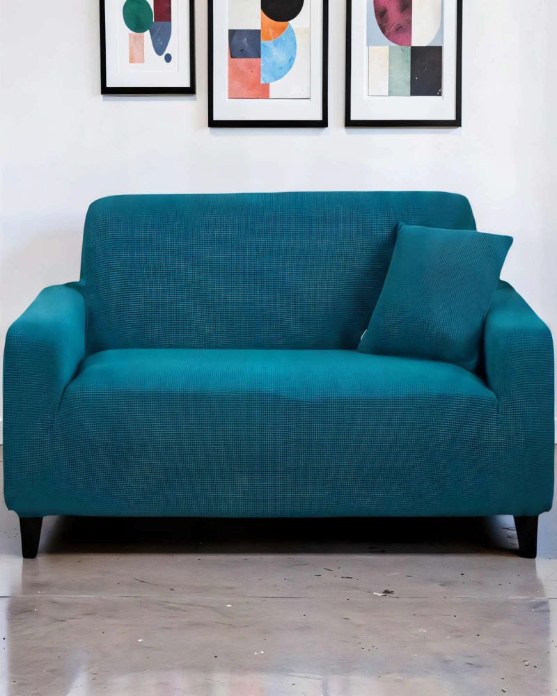 FUNDA PARA SILLON 3 CUERPOS CUADRUPLE COLOR AZUL - 4