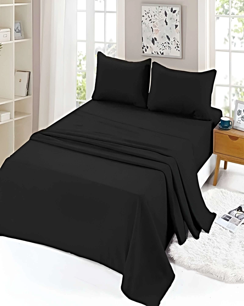 SET DE SABANAS POLAR 2 PLAZAS NEGRO 2 - 4