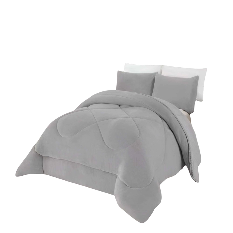 PLUMON INVIERNO 2 PLAZA 230CM X 250CM COLOR GRIS - 4