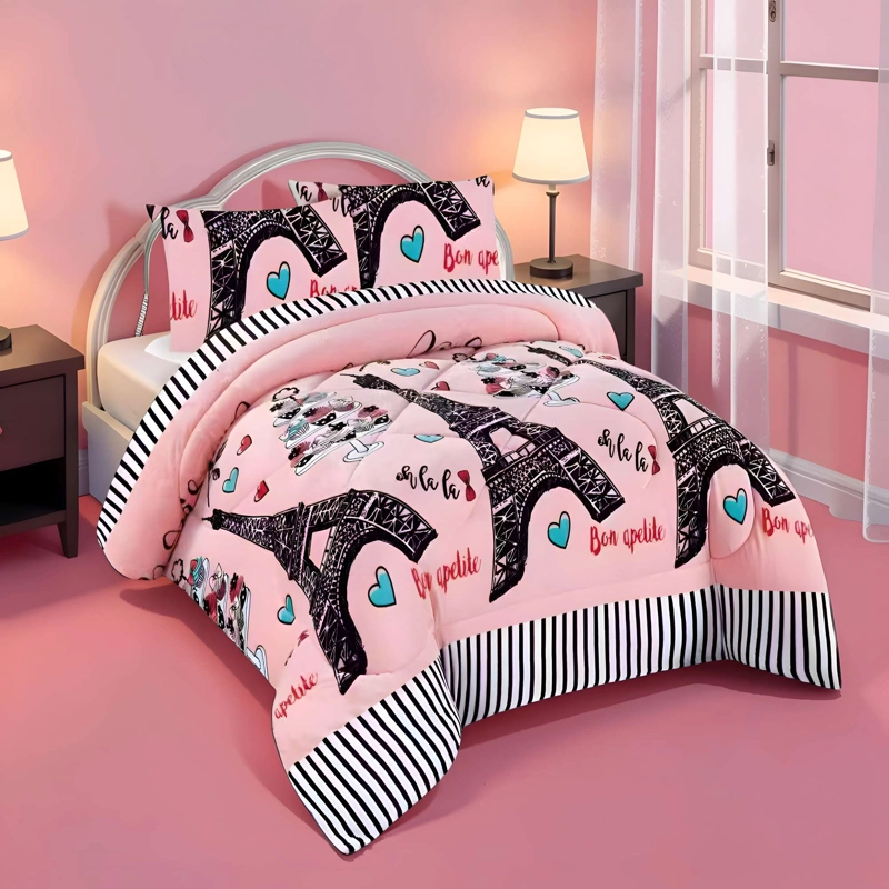 PLUMON INVIERNO CON DISEÑO PLAZA Y MEDIA 180CM X 230CM - 3