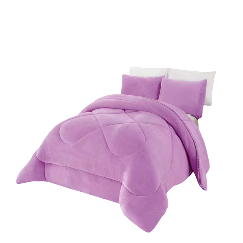 PLUMON INVIERNO 2 PLAZA 230CM X 250CM COLOR MORADO - 4