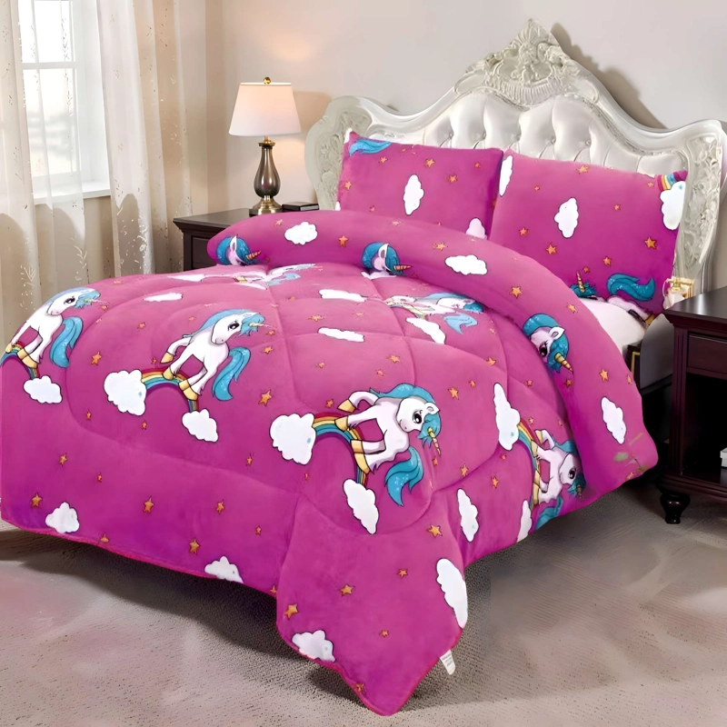 PLUMON INVIERNO CON DISEÑO PLAZA Y MEDIA 180CM X 230CM - 3
