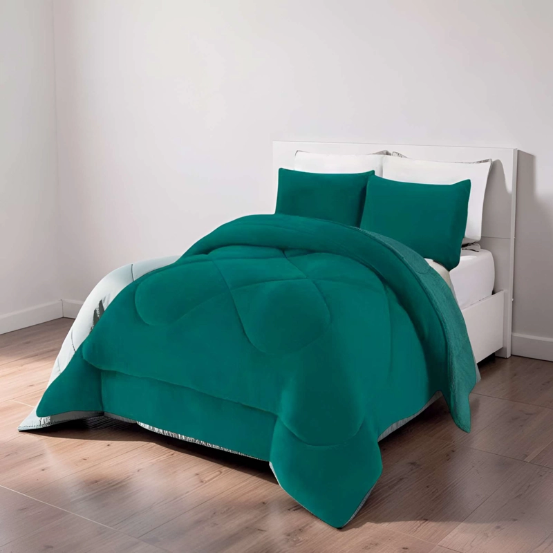 PLUMON INVIERNO 2 PLAZA 230CM X 250CM COLOR VERDE - 3