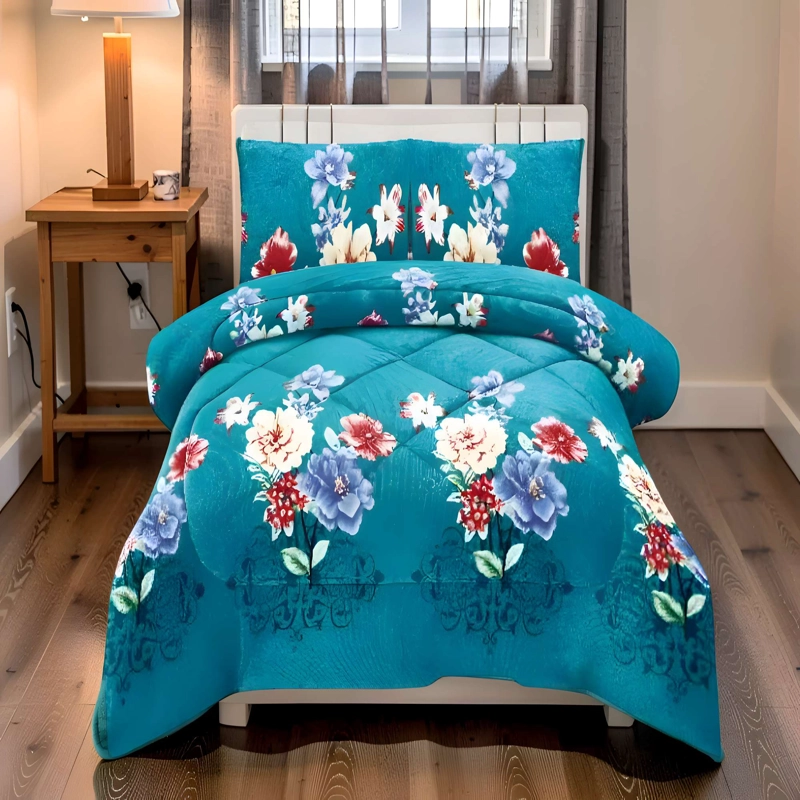 PLUMON INVIERNO CON DISEÑO 2 PLAZA 230CM X 250CM - 2