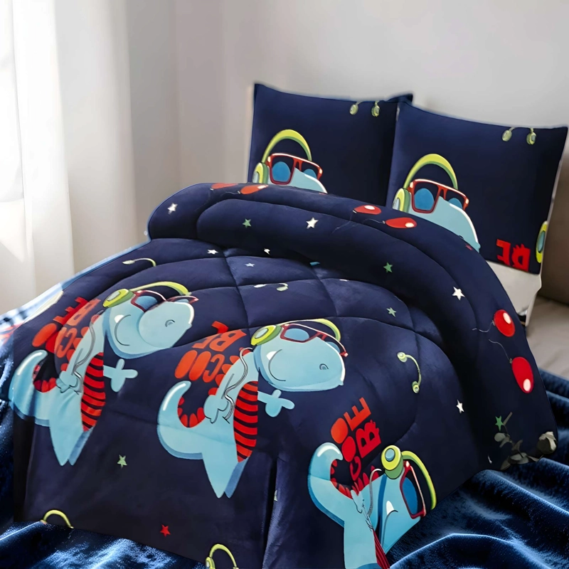 PLUMON INVIERNO CON DISEÑO PLAZA Y MEDIA 180CM X 230CM - 3