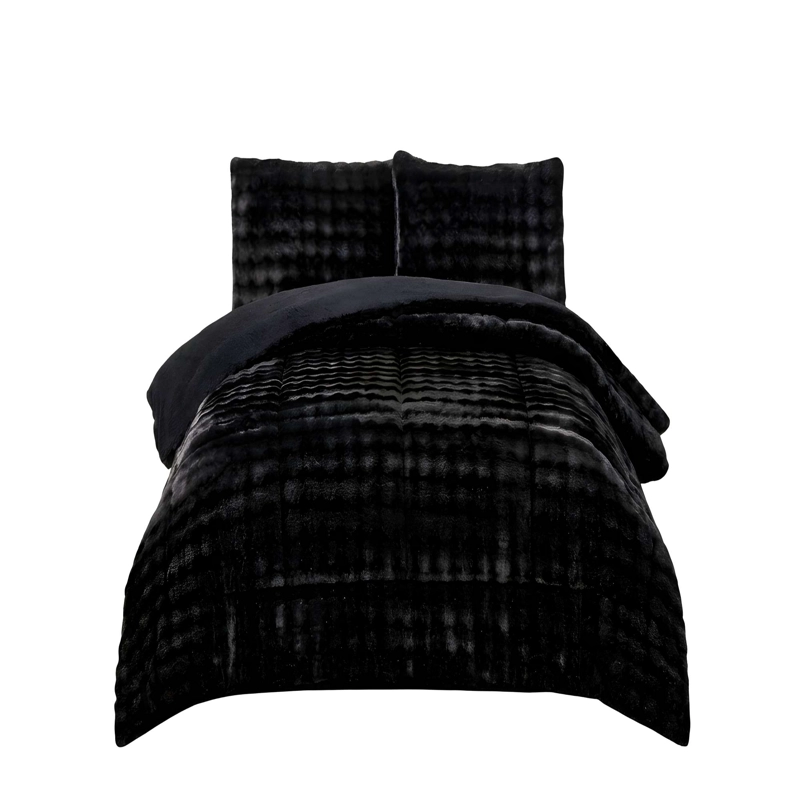 COBERTOR ALTO CONFORT 1.5P 180CM X 230CM COLOR NEGRO - 4