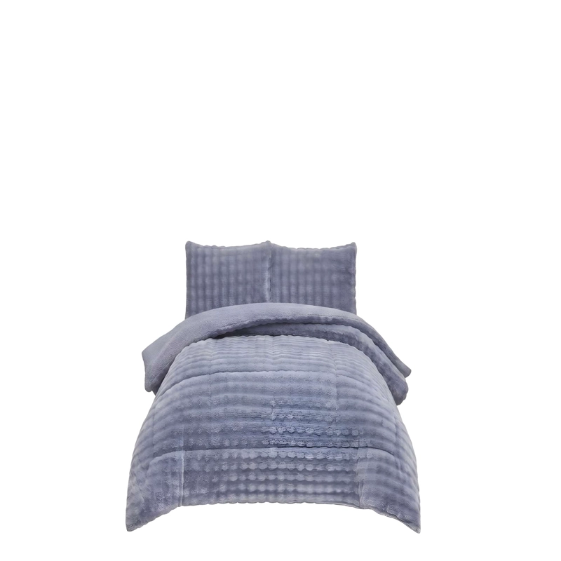 COBERTOR ALTO CONFORT 1.5P 180CM X 230CM COLOR GRIS - 4