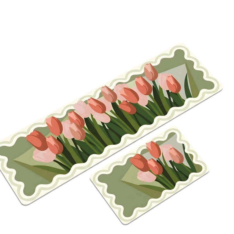 SET DE 2 ALFOMBRAS DE GOMA MINIMALISTAS PARA COCINA B7 - 4