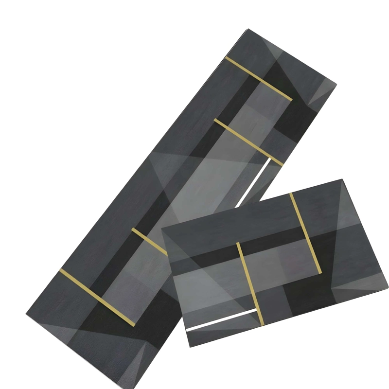 SET DE 2 ALFOMBRAS DE GOMA MINIMALISTAS PARA COCINA B3 - 4
