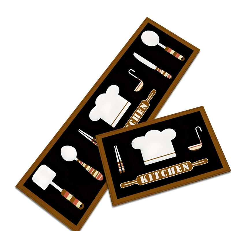 SET DE 2 ALFOMBRAS DE GOMA MINIMALISTAS PARA COCINA B11 - 4